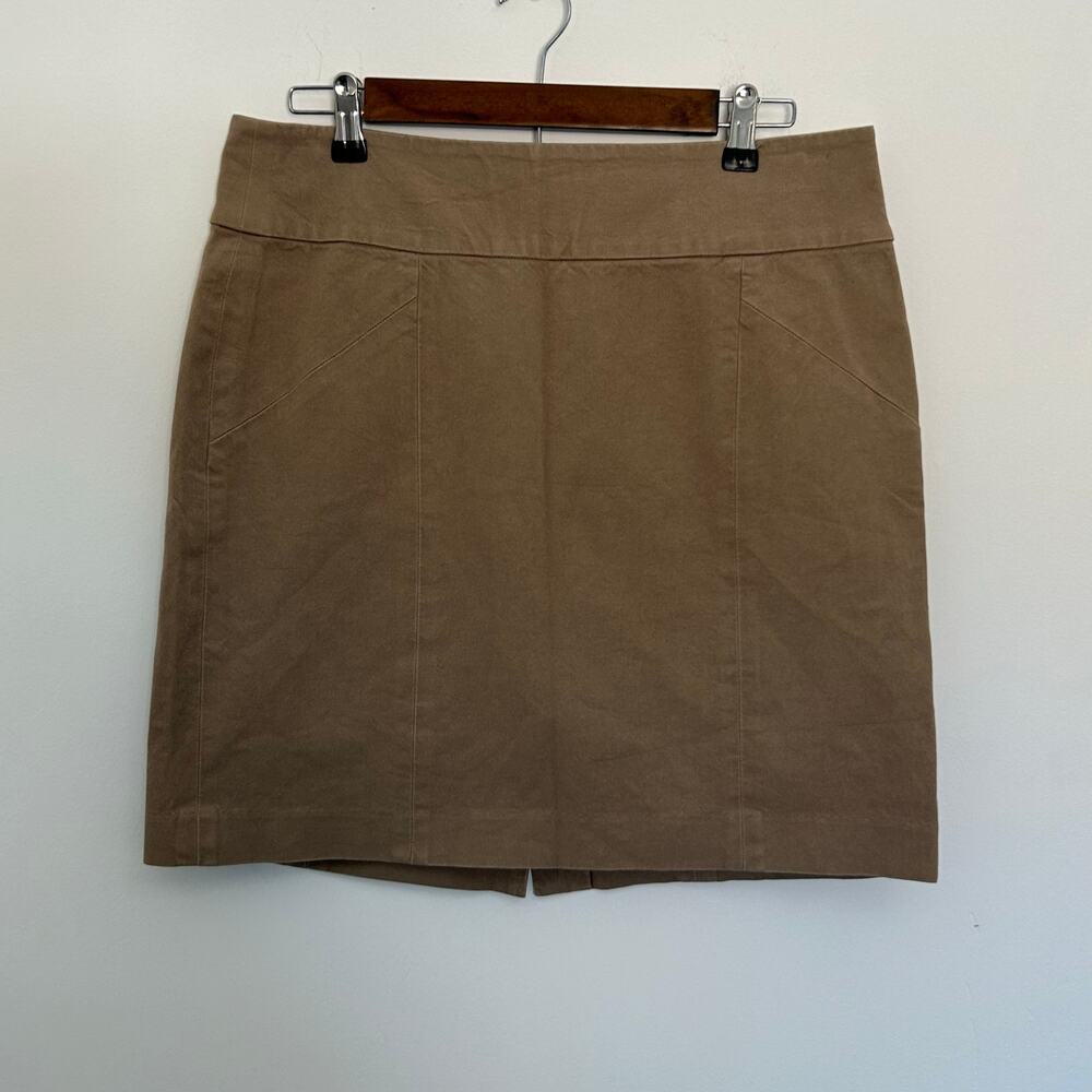 Banana Republic Khaki Mini/Pencil Skirt, Size 12